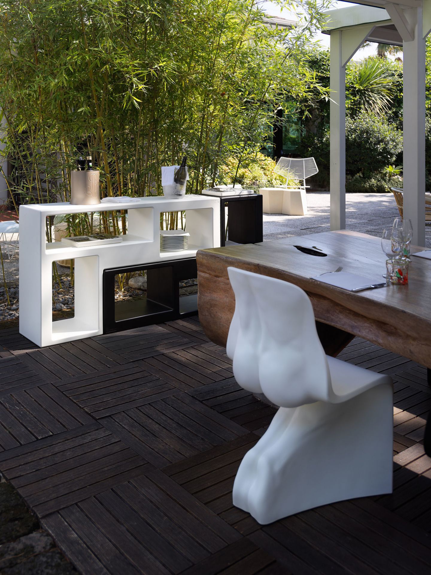 2340番 CASAMANIA HEM チェア ファビオ・ノヴェンブレ ホワイト Him Opaca Chair White matt Casamania Horm SINGLE PIECES